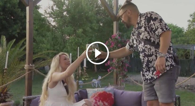 Megtört a jég a Nyerő Párosban: a balhék után virággal akart kibékülni Varga Rebekával Bárdosi Sándor – videó