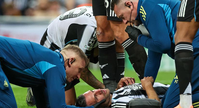 BL: a Barca elleni fejsérülése miatt egy időre kiesik a Newcastle játékosa