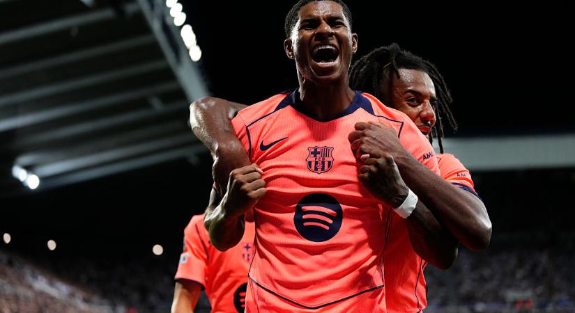 Rashford a duplája után erélyesen üzent a Barca vezetőségének