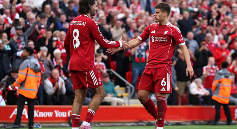 Rendhagyó interjút adtak a Liverpool magyarjai, Szoboszlai oda is szúrt egyet Kerkeznek