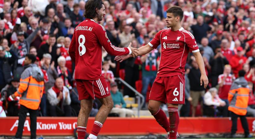 Szoboszlai a csettintésről, Kerkez a Liverpool-mez erejéről: "Jó érzés, hogy ennyi magyar szerepel egy ilyen klubnál"