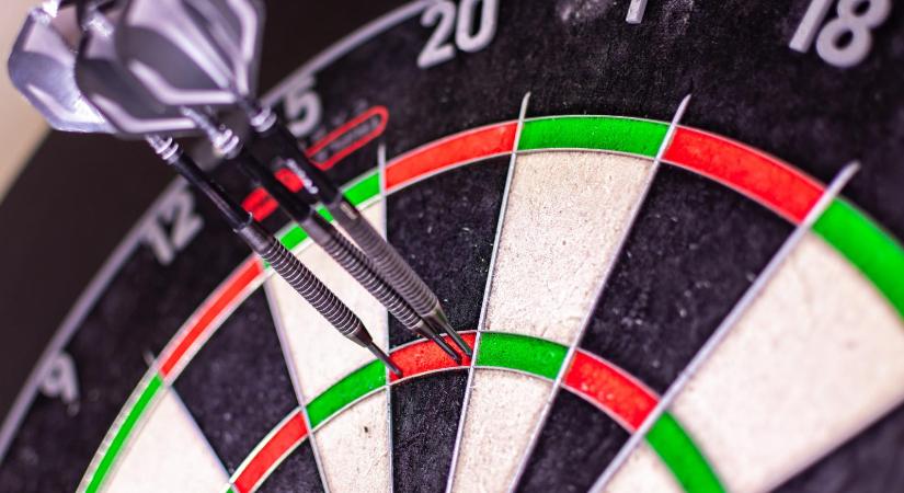 Maximális kiszállót, Big Fisht csinált Borbély András a Hungarian Darts Trophy első napján