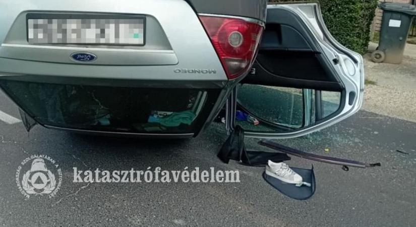 Gyermek is megsérült a Sárszentmihályi balesetben – helyszíni fotók