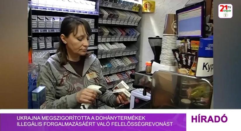 Ukrajna megszigorította a dohánytermékek illegális forgalmazásáért való felelősségrevonást (videó)