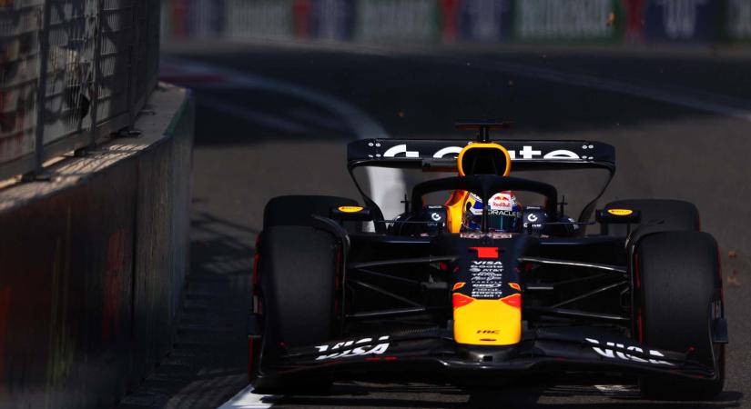 Pole Bakuban: Verstappen szerint Monza óta jobban dolgozik a Red Bull