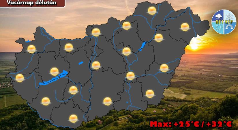 A hét utolsó napján is marad a nyárias idő