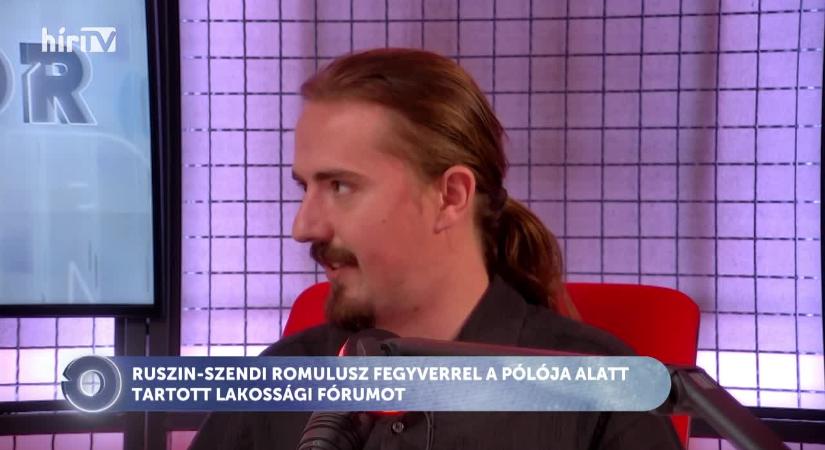 Civil kör - Ruszin-Szendi Romolusz fegyverrel a pólója alatt tartott lakossági fórumot  videó