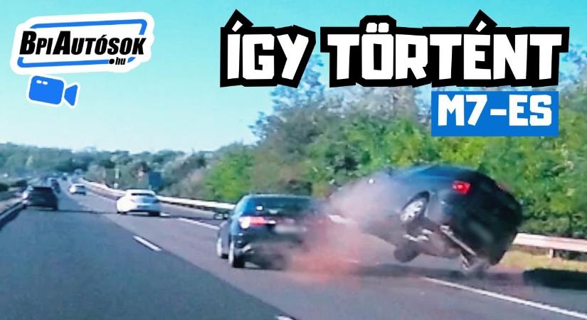 Drámai felvétel az M7-esről: Így történt a tegnapi hatalmas baleset