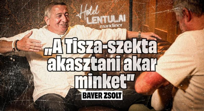 „Egyszer rontunk, és VÉGE van mindennek!” – Bayer Zsolt  Hotel Lentulai