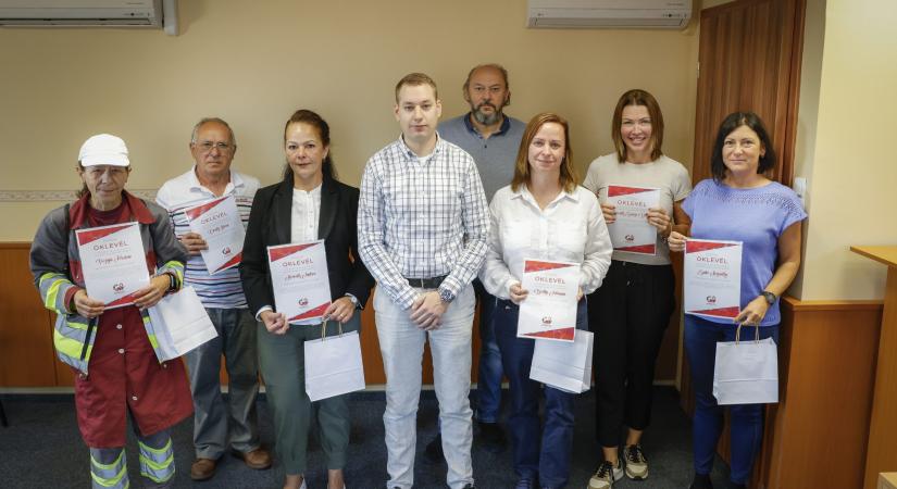 A hónap dolgozóit köszöntötték