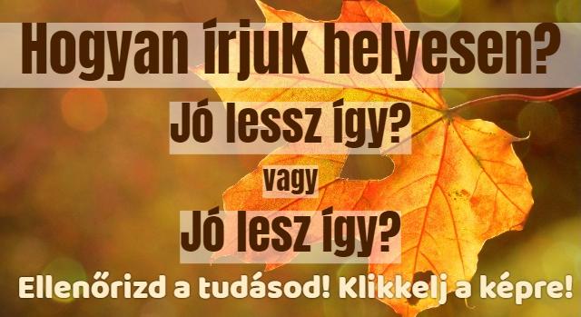 Napi helyesírás feladat: Tudod hogyan írjuk helyesen?