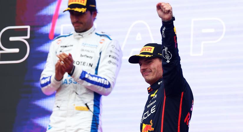 Verstappen-győzelem, Sainz-dobogó és Piastri-nullázás az Azeri Nagyíjon