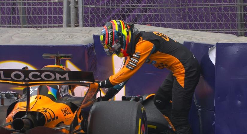 Már az első körben összetörte az autóját a világbajnoki éllovas – Verstappen rajt-cél győzelmet aratott Azerbajdzsánban