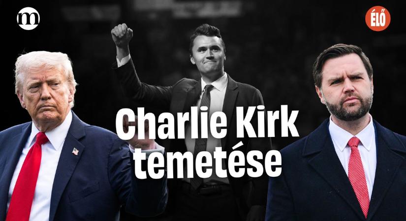Exkluzív: 20:00-kor élőben közvetíti a Mandiner Charlie Kirk temetését