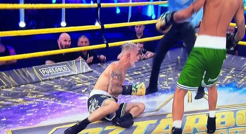 Sztárbox: Lencse Laci úgy kiütötte Csipát, hogy a Hooligans frontembere egy perc alatt háromszor került a földre, az orvosok azonnal ápolni kezdték