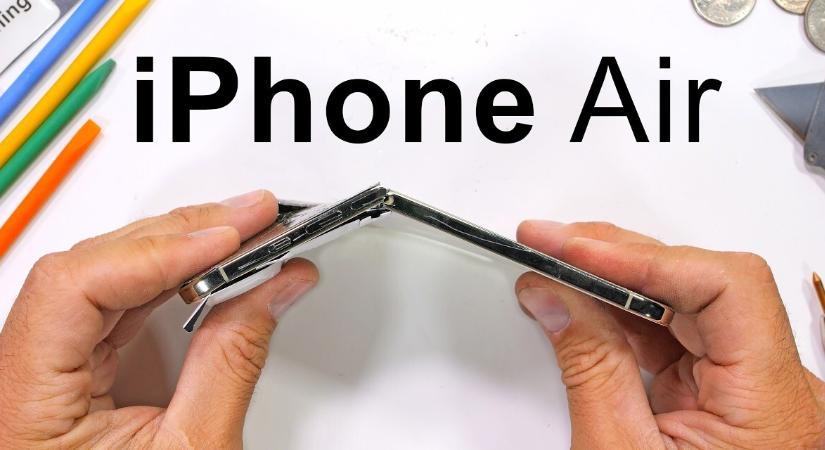 Meglepetés az iPhone Air hajlítópróbáján