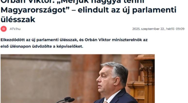 Már reggel beszámolt az ATV a délutáni Orbán-beszédről