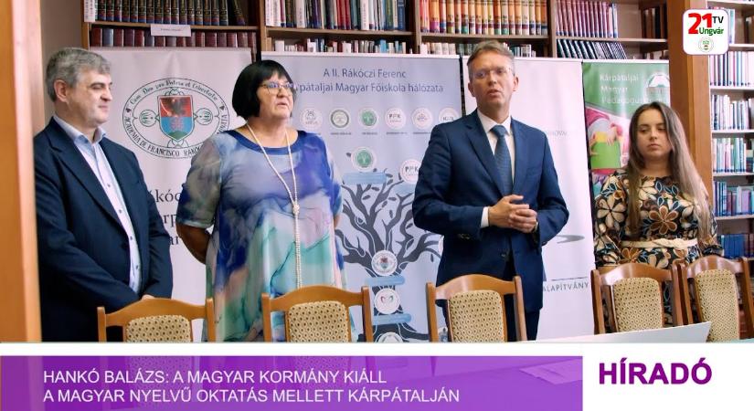 Hankó Balázs: a magyar kormány kiáll a magyar nyelvű oktatás mellett Kárpátalján (videó)
