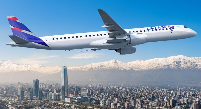 A legnagyobb Embraer E2-essel bővíti regionális flottáját a LATAM