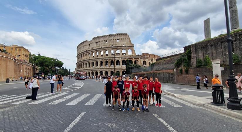 A Juventus ellen is játszott Olaszországban az Olasz Focisuli csapata