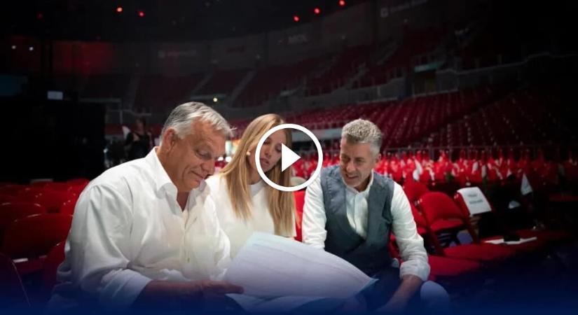 Hatalmas üvöltés töltötte be a teret a Digitális Polgári Körök Találkozóján az Arénában, Orbán Viktor beszéde előtt