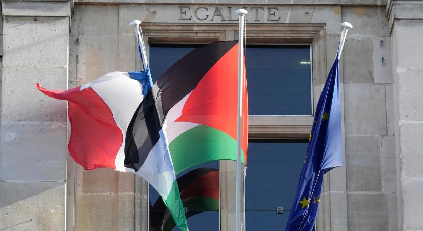 A hatósági tiltás ellenére több tucat francia önkormányzat kitűzte a palesztin zászlót