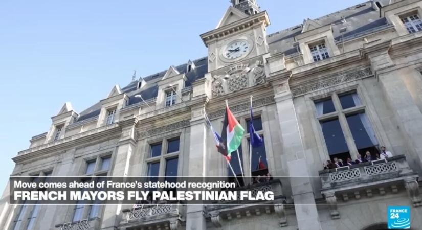 52 francia önkormányzat kitűzte a palesztin zászlót – a 35 ezerből