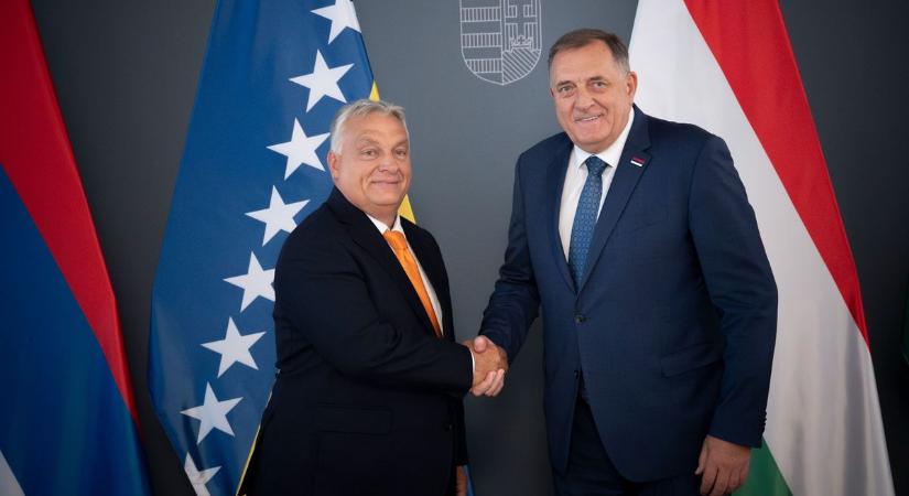 Hivatalában fogadta Orbán Viktor Milorad Dodikot hétfőn