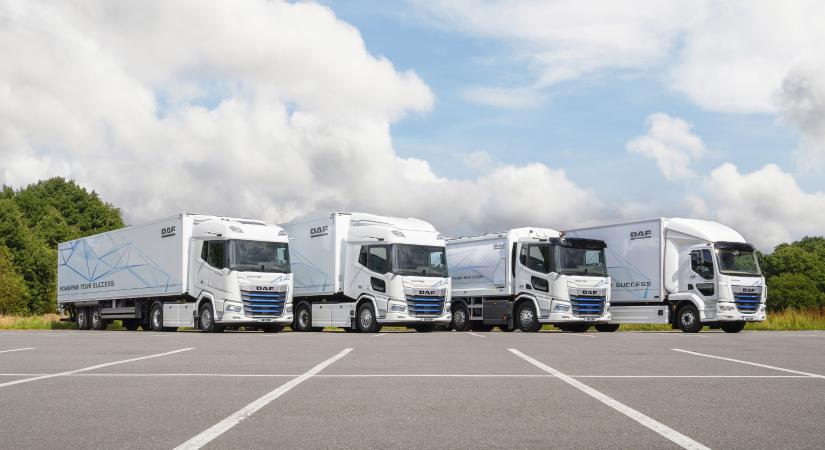 Szériagyártásban a DAF új generációs elektromos teherautói