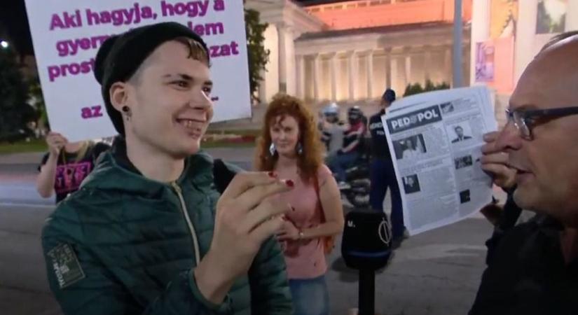 Ellenzéki tüntető a gyűlöletellenes tüntetésen: „Szarrágó férgek vagytok mind, b*zdmeg, akiket el kell taposni”