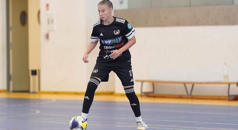 Női futsal: szép jövőt jósol edzője a 15 éves gólszerzőnek