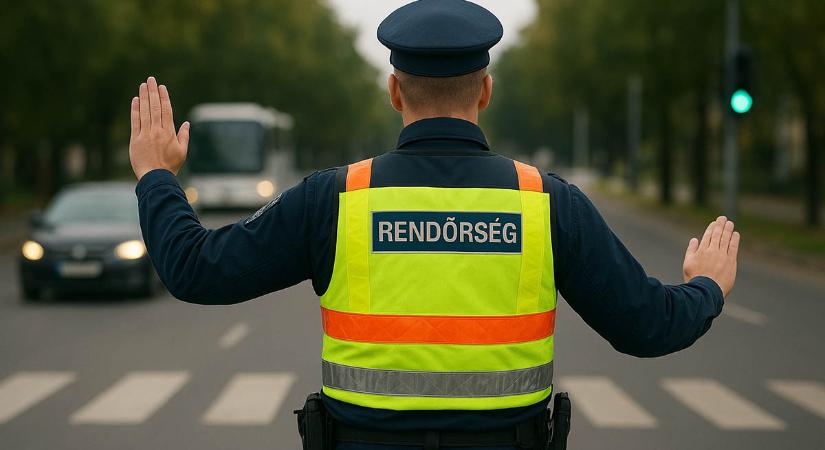 Forgalomirányító gyakorlat Békéscsabán – figyeljük a rendőrök jelzéseit!
