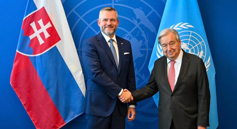 Pellegrini az ENSZ-főtitkárral tárgyalt New Yorkban