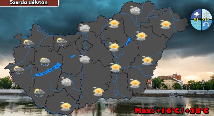 Délkeletre szorul vissza a késő nyárias idő