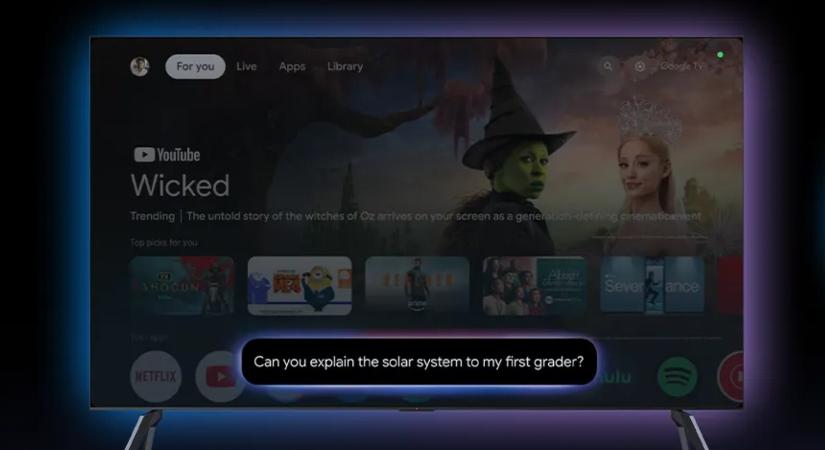 A Gemini már elérhető a Google TV-n is