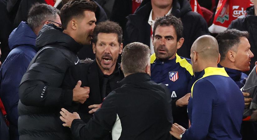 BL: az UEFA eljárást indított Diego Simeone ellen a Liverpool elleni kiállítása miatt