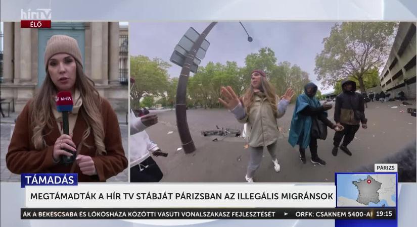 Megtámadták a Hír TV stábját Párizsban - kamerát raboltak a migránsok  videó