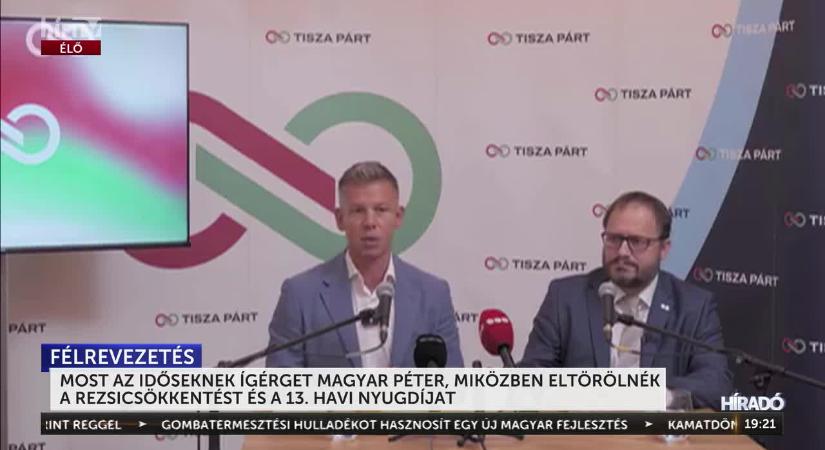 Szemfényvesztés: a Tisza Párt elnöke egyszerre gyalázza és ígérget az időseknek  videó