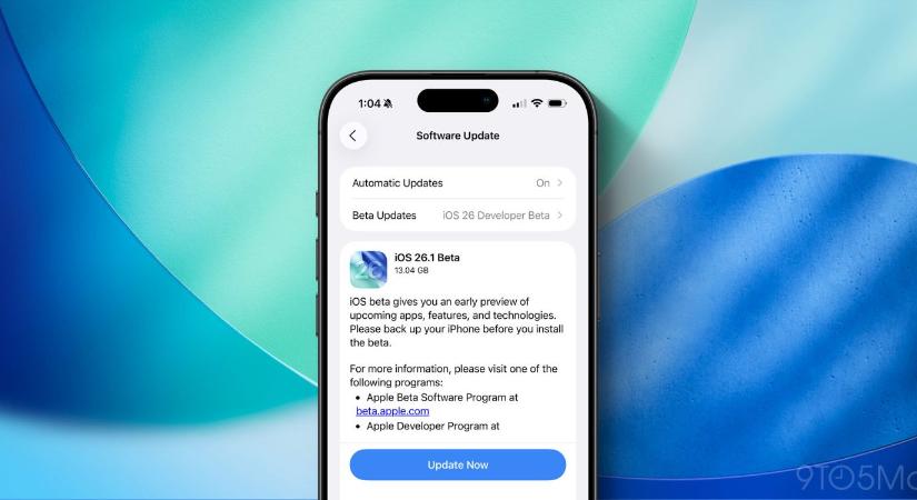 Minden látványos újítás az iOS 26.1 első bétájában