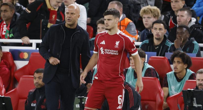 Hibátlanul: Kerkez beállt és továbbjutott a Szoboszlai-mentes Liverpool - videó