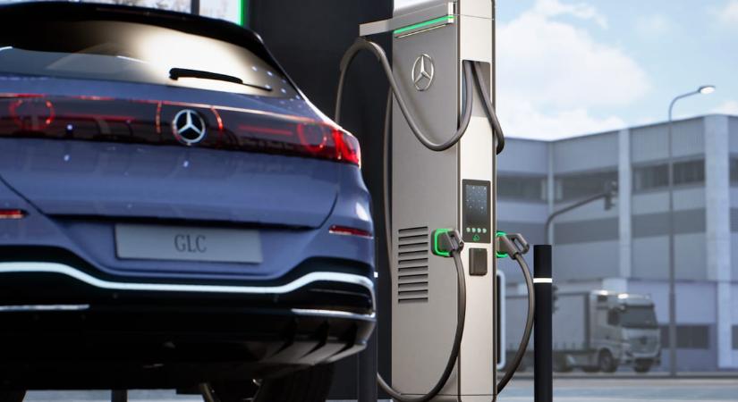 Hipergyors új villanyautó töltők a Mercedestől