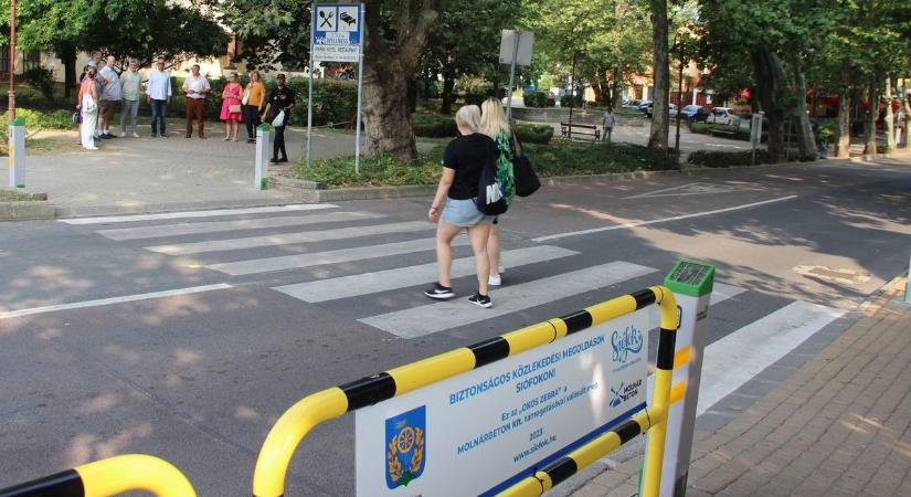 Újabb okos zebrákkal lett biztonságosabb Siófok