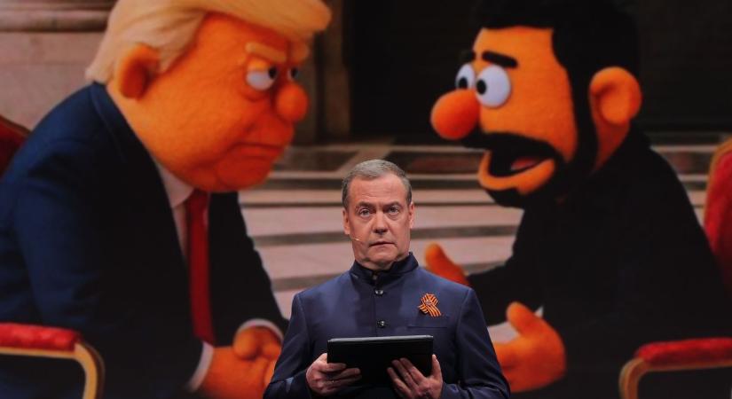 Ennek legutóbb sem lett jó vége: veszélyes játékba kezdett Medvegyev, ismét Trump bajszát húzogatja