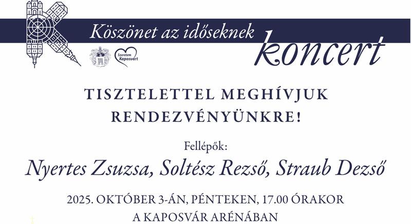 Idén is gálaest várja a kaposvári időseket