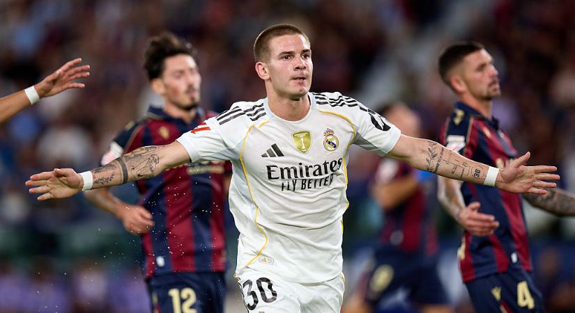 Real Madrid: Franco Mastantouno első gólja rögtön különleges lett! – képpel