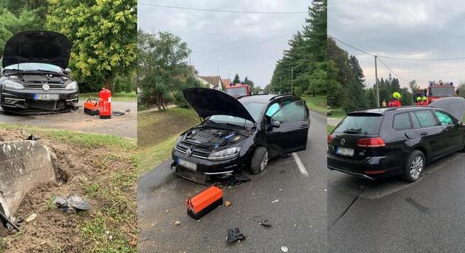 Árokba hajtott egy autó Mikén