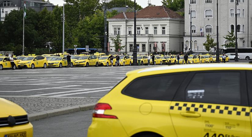 Itt a budapesti taxis tüntetés rendőrségi mérlege