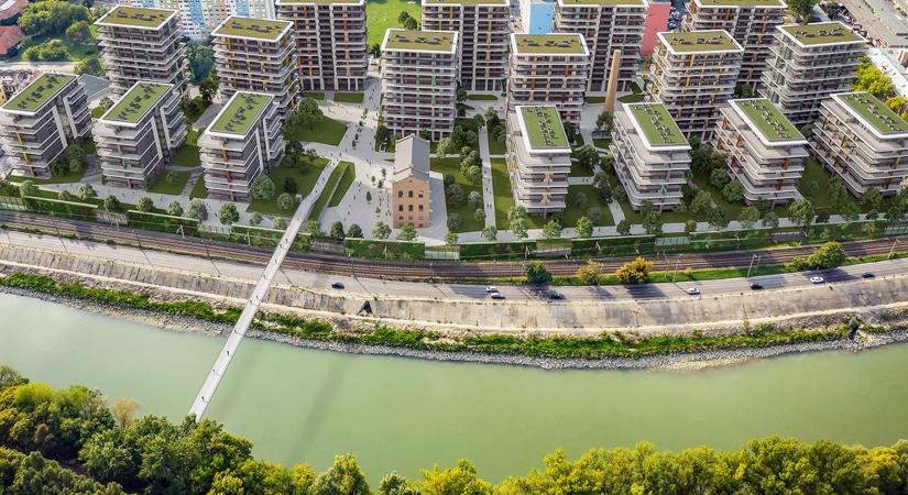 Közcélú park és gyaloghíd: a beruházó vállalásai a Waterfront City II.-ben
