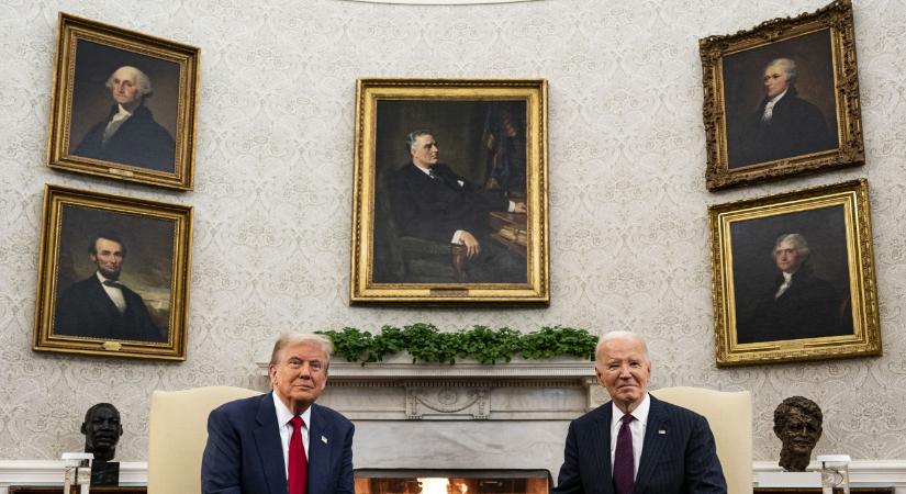 Újra megviccelte az előző elnököt Donald Trump: tollá változott Joe Biden portréja