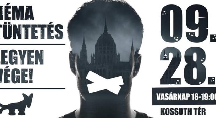 Kuss van, sokatmondó kuss – Ha Ti nem beszéltek róla, mi nem beszélünk veletek – Néma tüntetést szervez a Kétfarkú Kutya Párt